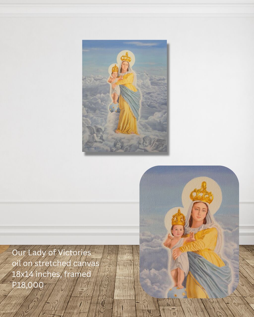 Manila, Collectibles, PHP 18,  Our Lady Of Victories Oil Painting