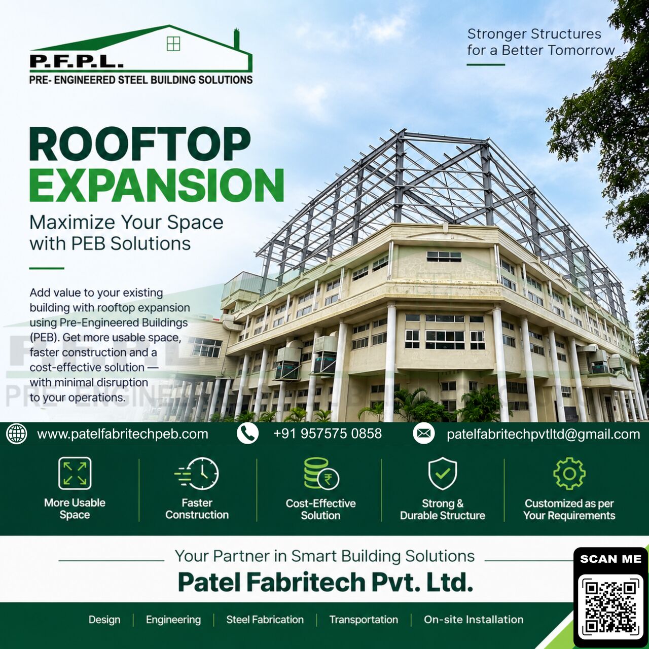 Indore, Construction, Roof Top Expansion With Patel Fabritech Pvt. Ltd.