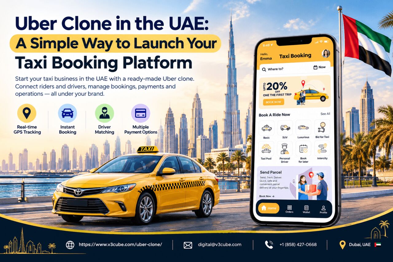 Dubai, Software Development, Uber Clone In The UAE: A Simple Way To Launch Your Taxi Booking Platform