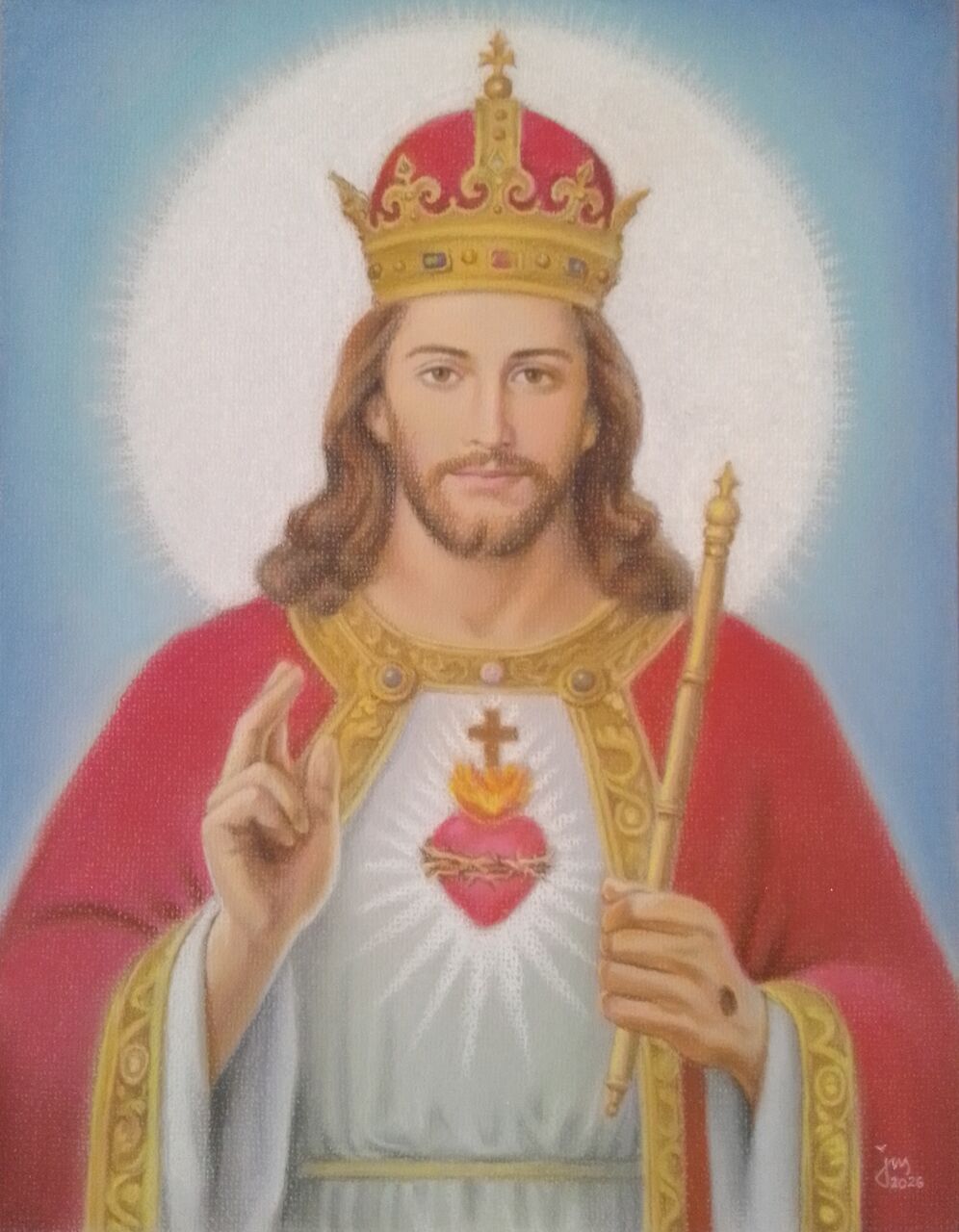 Manila, Collectibles, PHP 6,  Christ The King Soft Pastels Painting