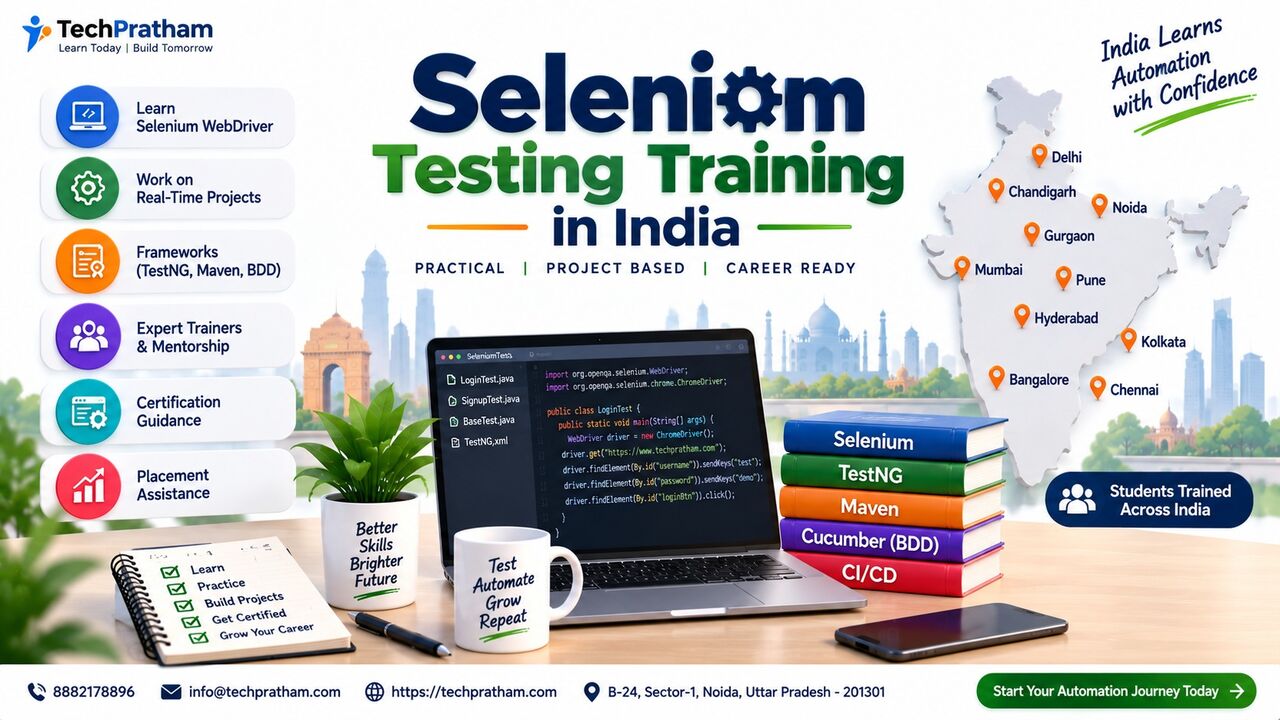 Noida, Education, Selenium Testing Training In India