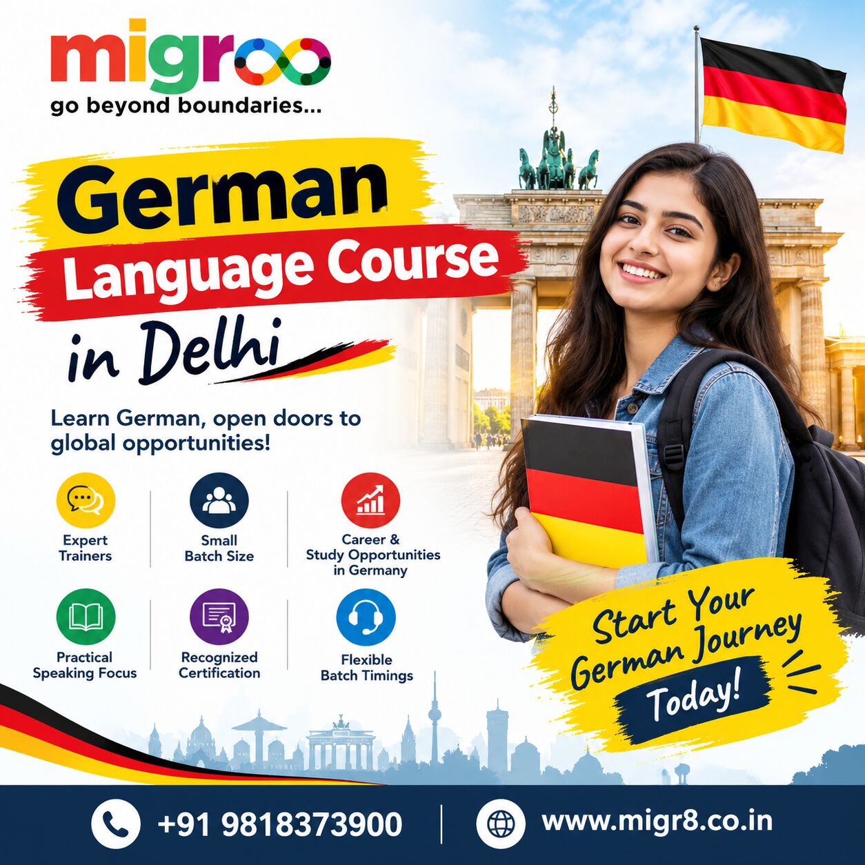 Rohini, Free Items, German Language Course In Delhi