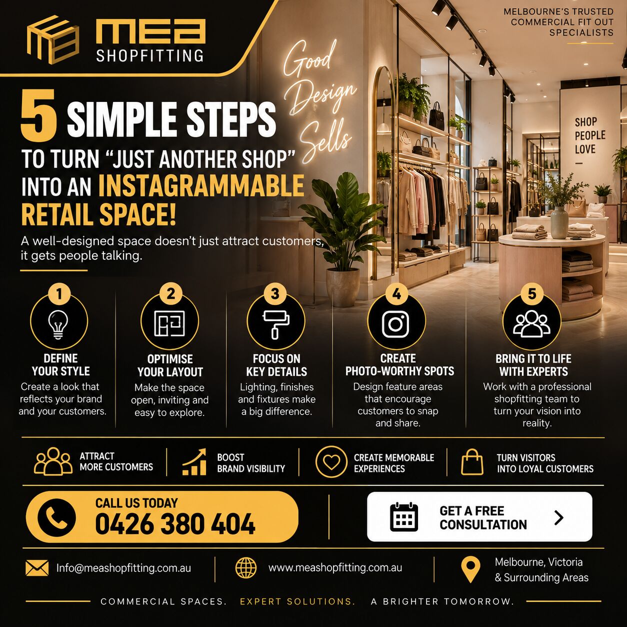 Sydney, Construction, MEA Shopfitting &ndash; 5 Steps To Turn "Just Another Shop" Into An Instagrammable Retail Space