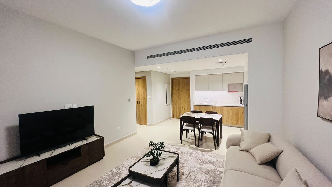 Manama, Apartments, Flats, Houses & Villas, BHD 520/month,  Furnished,  1 BR,  SEA VIEW APARTMENT FOR RENT IN MARASSI AL BAHRAIN
