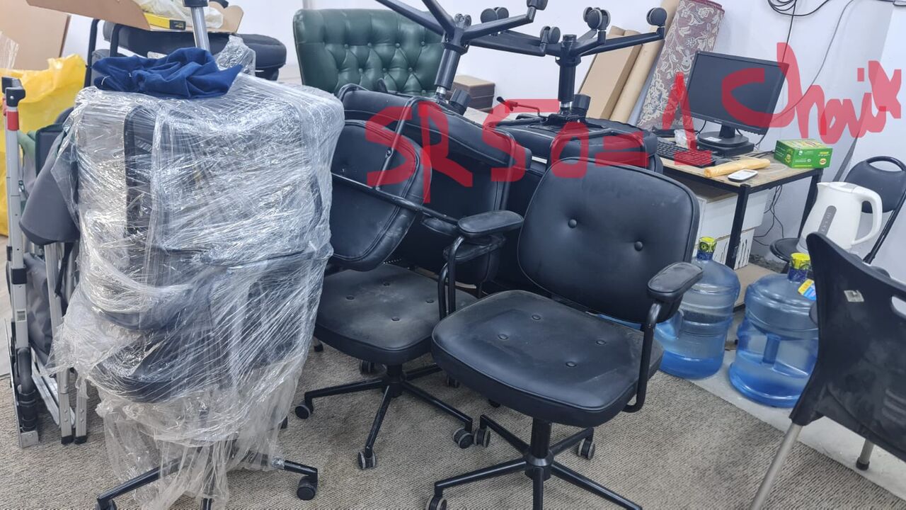 Jeddah, Furniture, SAR 50,  Office Tables + Rewalving Chairs
