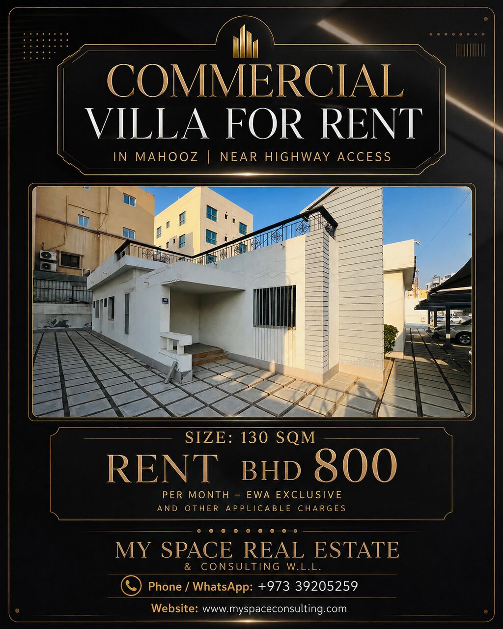 Mahooz, Commercial Villas, BHD 800,  COMMERCIAL VILLA FOR RENT IN MAHOOZ