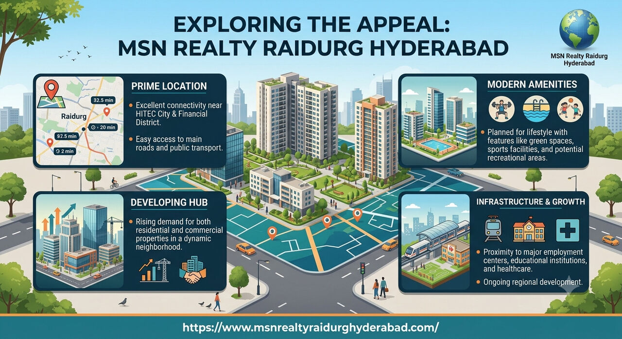 Hyderabad, Apartments, Flats, Houses & Villas, Furnished,  4 BR,  MSN Realty Raidurg Hyderabad Luxury Living