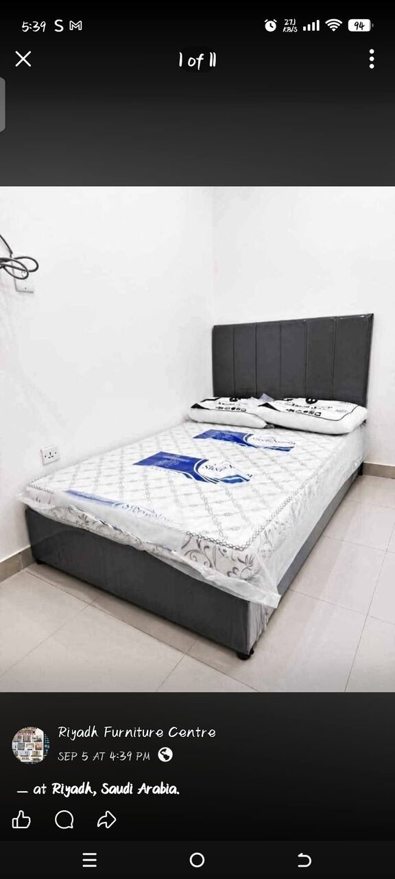 Riyadh, Household Items, SAR 11,  BED + MATTRESS SALE  Bed With Mattress