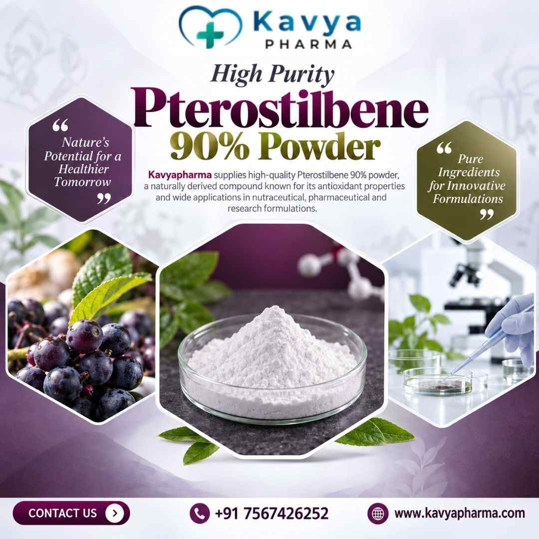 Ahmedabad, Health & Beauty Items, Pterostilbene 90% Powder Supplier In India