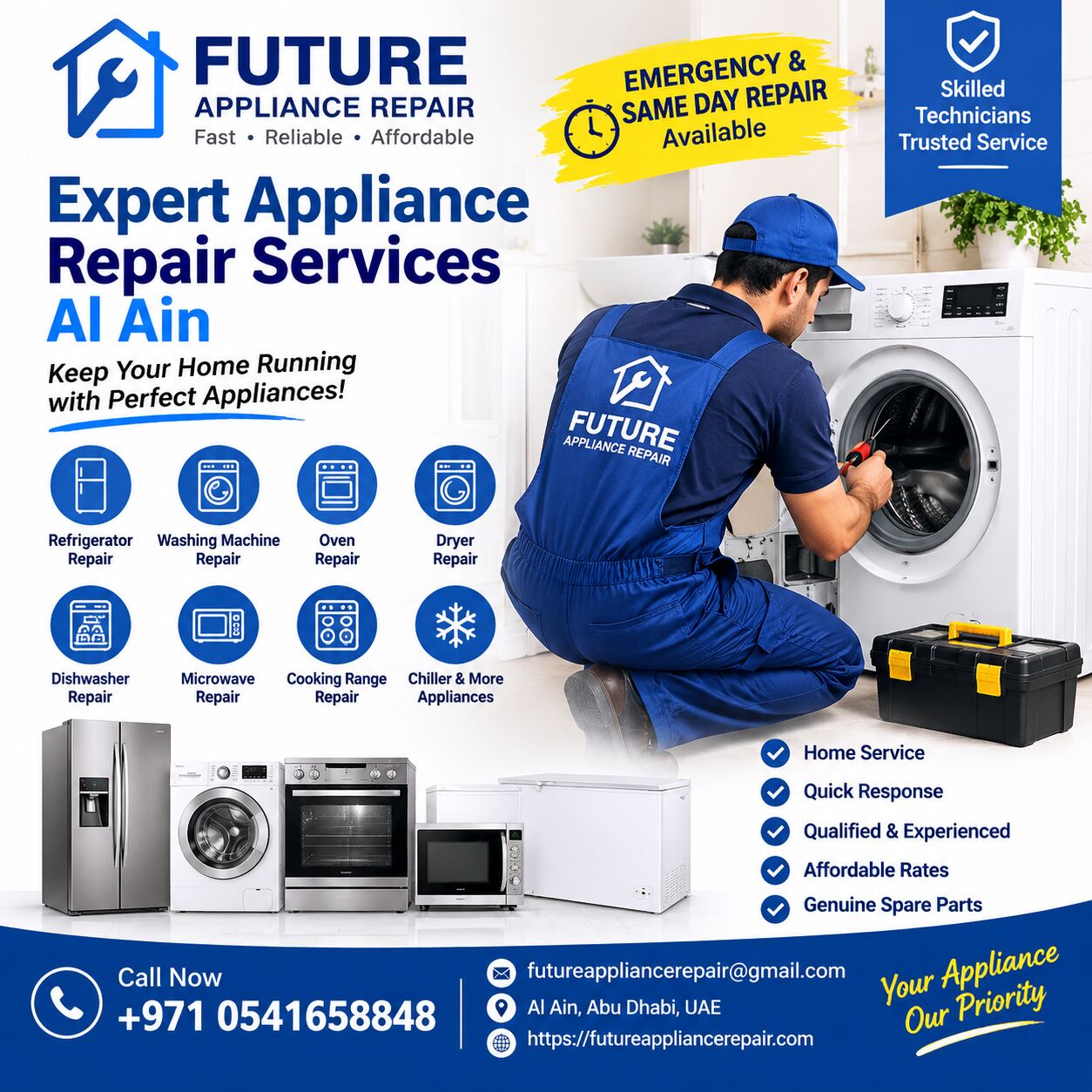 Al Ain, Appliance Repair, Washing Machine Service Al Ain