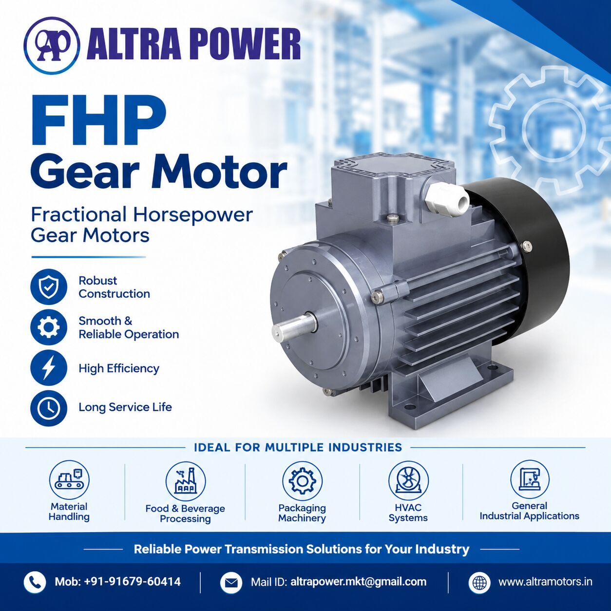 Mumbai, Business, FHP Gear Motor Manufacturers & Suppliers India | Altra