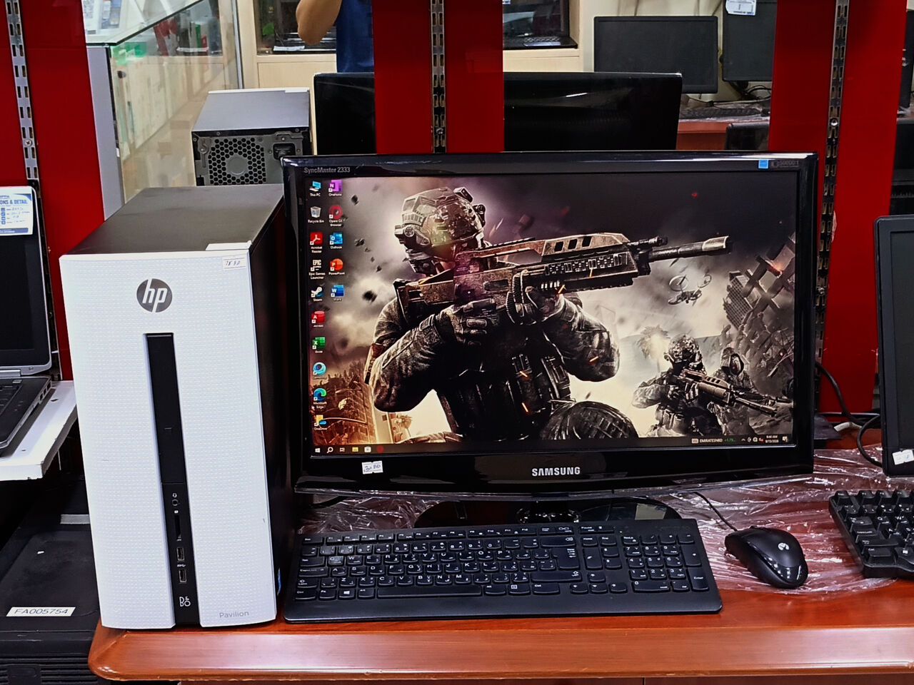 Riffa, Computers, BHD 93,  HP Gaming Computer Set I5 6th Gen 120GB SSD & 500GB HDD 2GB Graphics 24&rsquo;&rsquo; Display