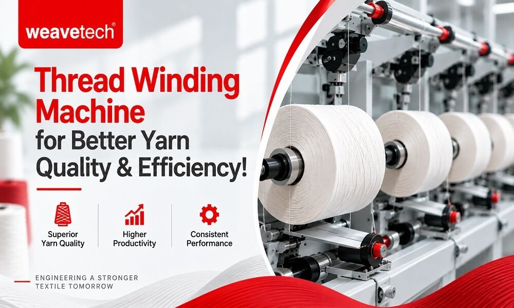 Ahmedabad, Machinery, Thread Winding Machine For Better Yarn Quality & Efficiency!