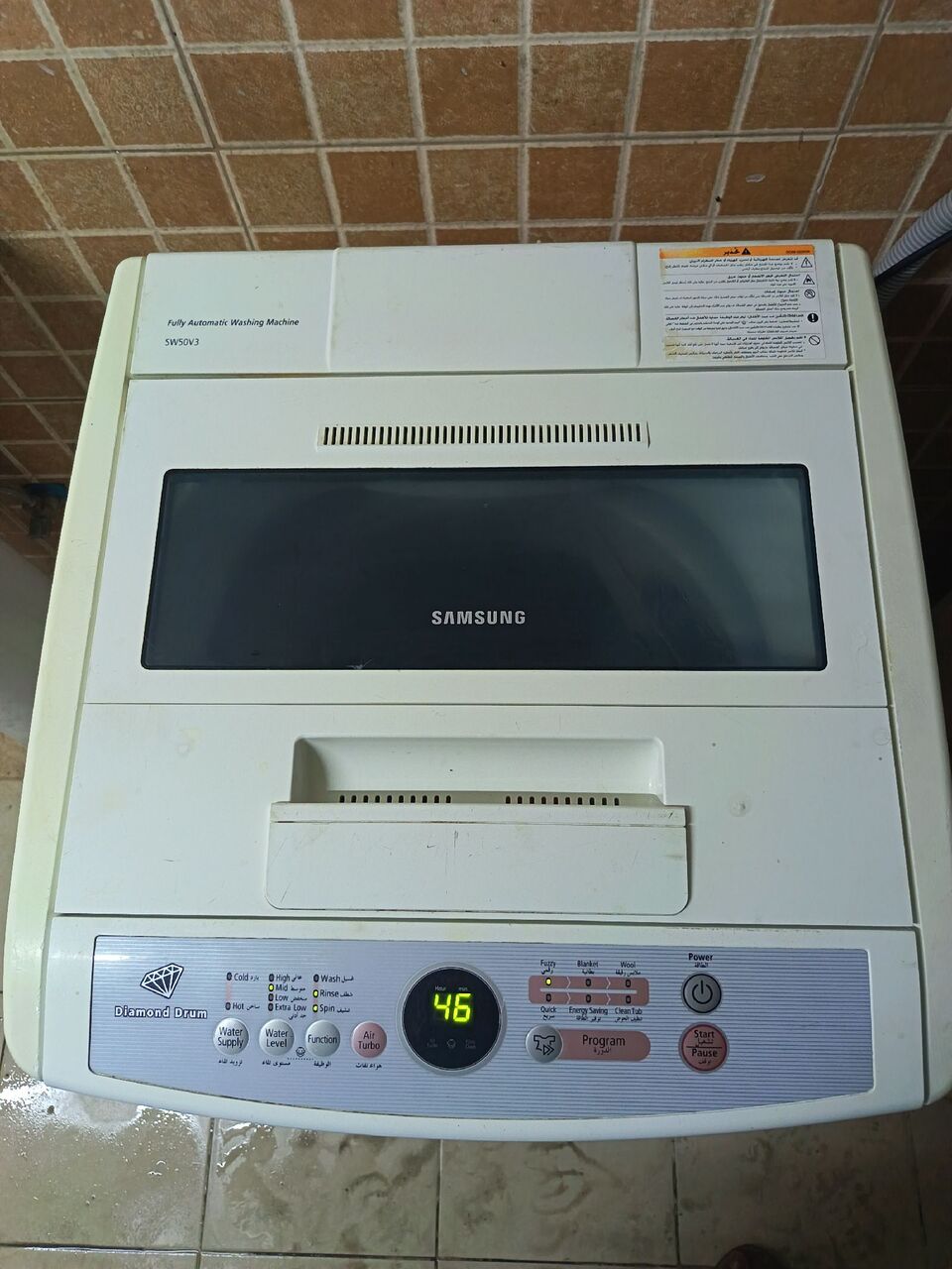 Riyadh, Machinery, SAR 350,  Samsung 5kg Top Load Fully Automatic Washing Machine - Good Condition
