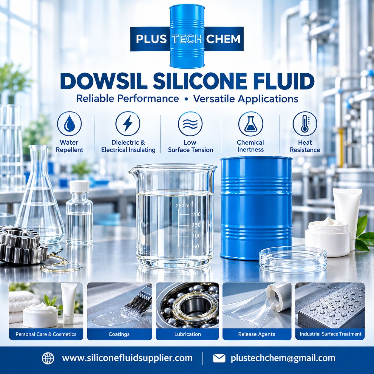 Ahmedabad, Industrial Machinery, Dowsil Silicone Fluid Supplier &ndash; Plustech Chem
