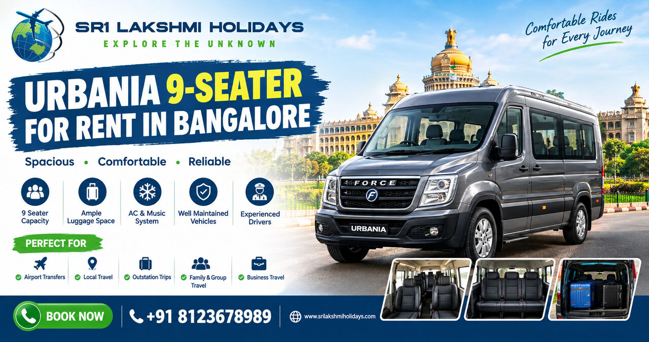 Bangalore, Travel, Why Is An Urbania 9-Seater For Rent In Bangalore Ideal For Premium Group Journeys?