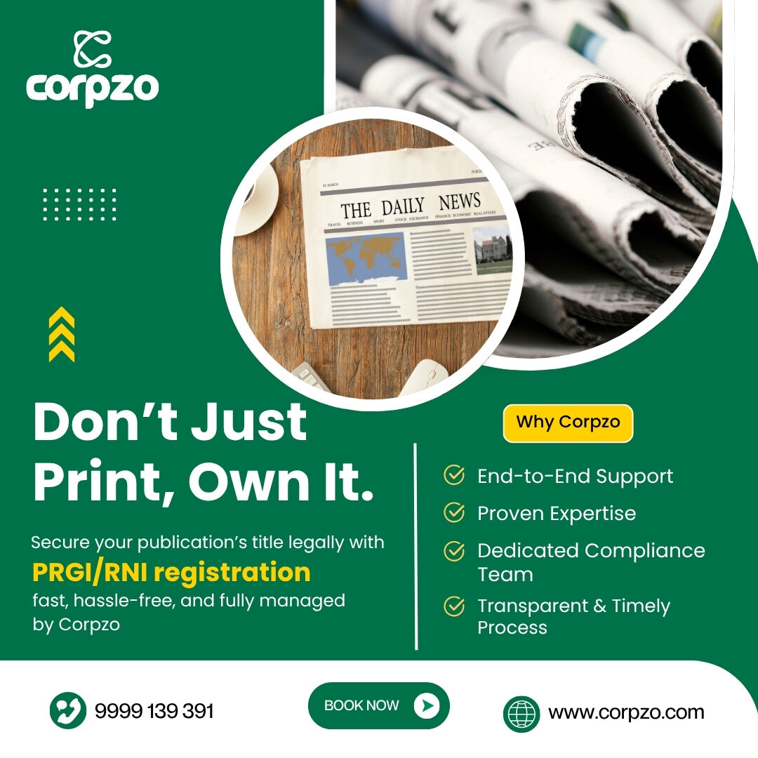Lucknow, Legal, RNI (PRGI) Registration In India For Newspaper & Magazine