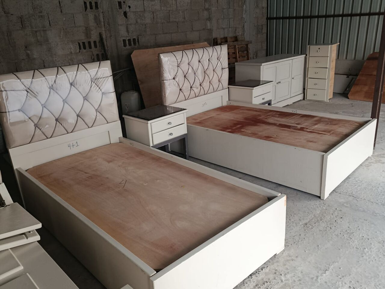 Al Rakah Al Janubiyah, Furniture, SAR 1500,  Premium-Bedroom Set-Modern & Stylish-1. 2xSingle Bed  2. 2xWardrobe  3. 2xbedside Table 4.