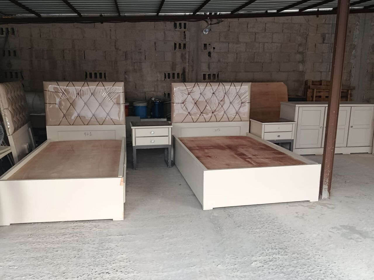 Al Rakah Al Janubiyah, Furniture, SAR 1500,  Premium-Bedroom Set-Modern & Stylish-1. 2xSingle Bed  2. 2xWardrobe  3. 2xbedside Table 4.