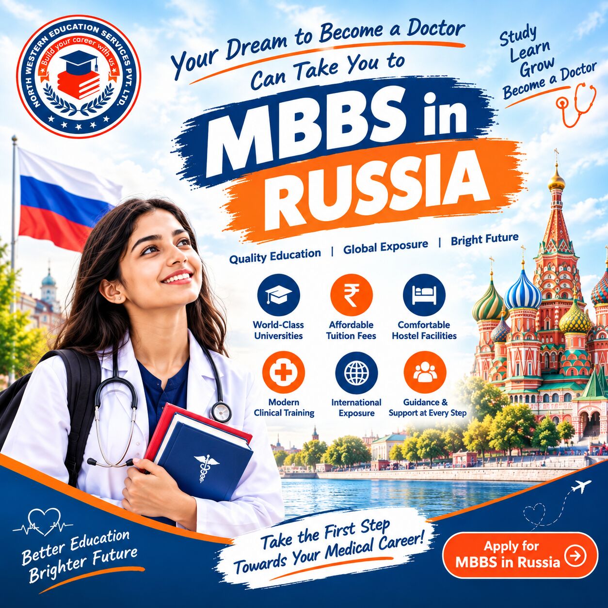 Mumbai, Education, 🩺 MBBS IN RUSSIA — YOUR MEDICAL DREAM, YOUR NEXT STEP! 🇷🇺