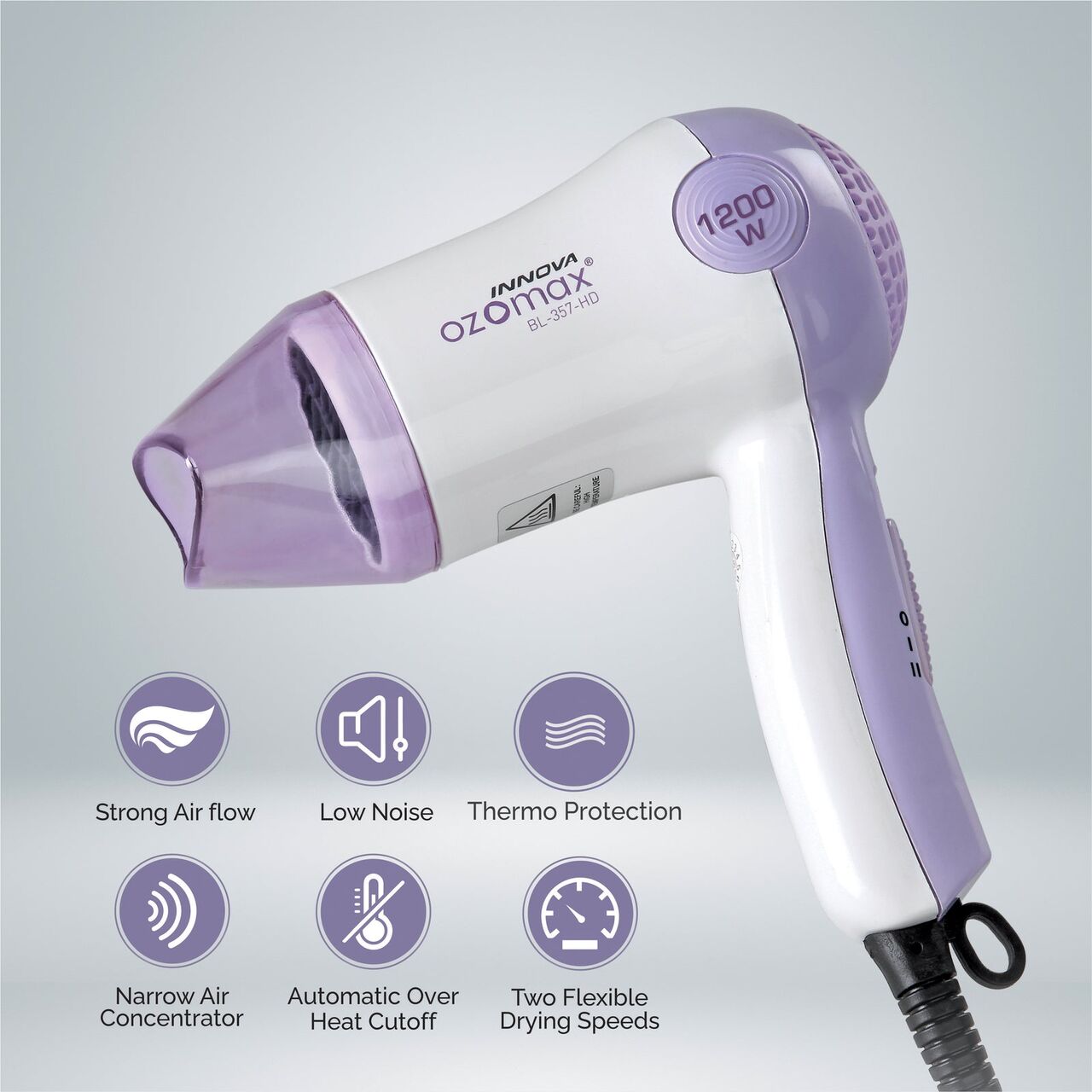 New Delhi, Electronics, INR 1020,  Buy Compact Hairdryer For Travel And Daily Grooming For Girls- Ozomax