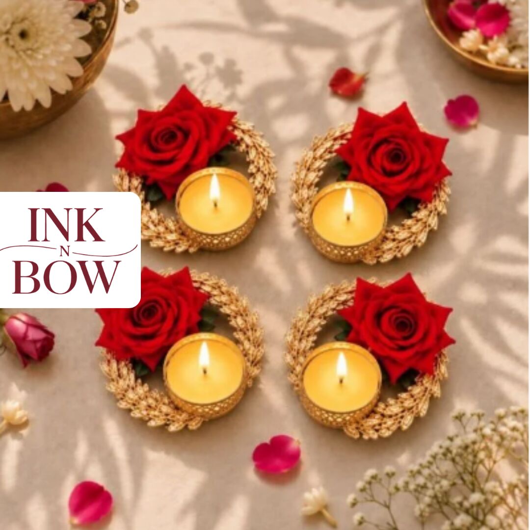 Mumbai, Household Items, INR 699,  Handmade Embellished Diya For Diwali Decoration | Ink N Bow