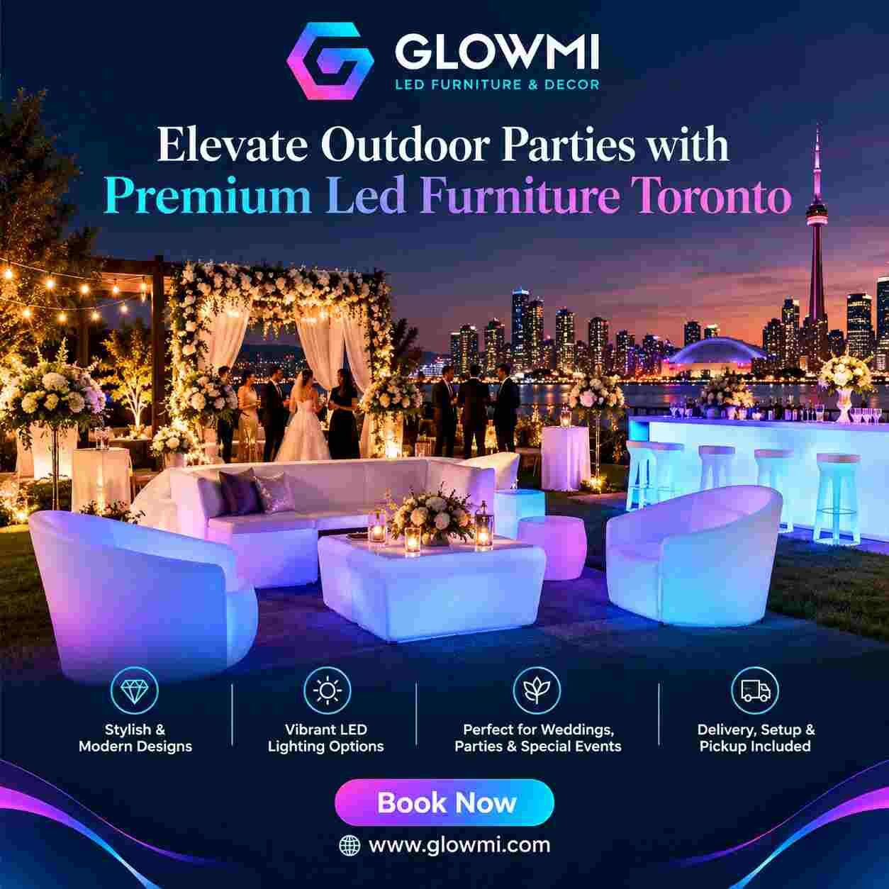 Toronto, Furniture, CAD 2850,  Elevate Outdoor Parties With Premium Led Furniture Toronto