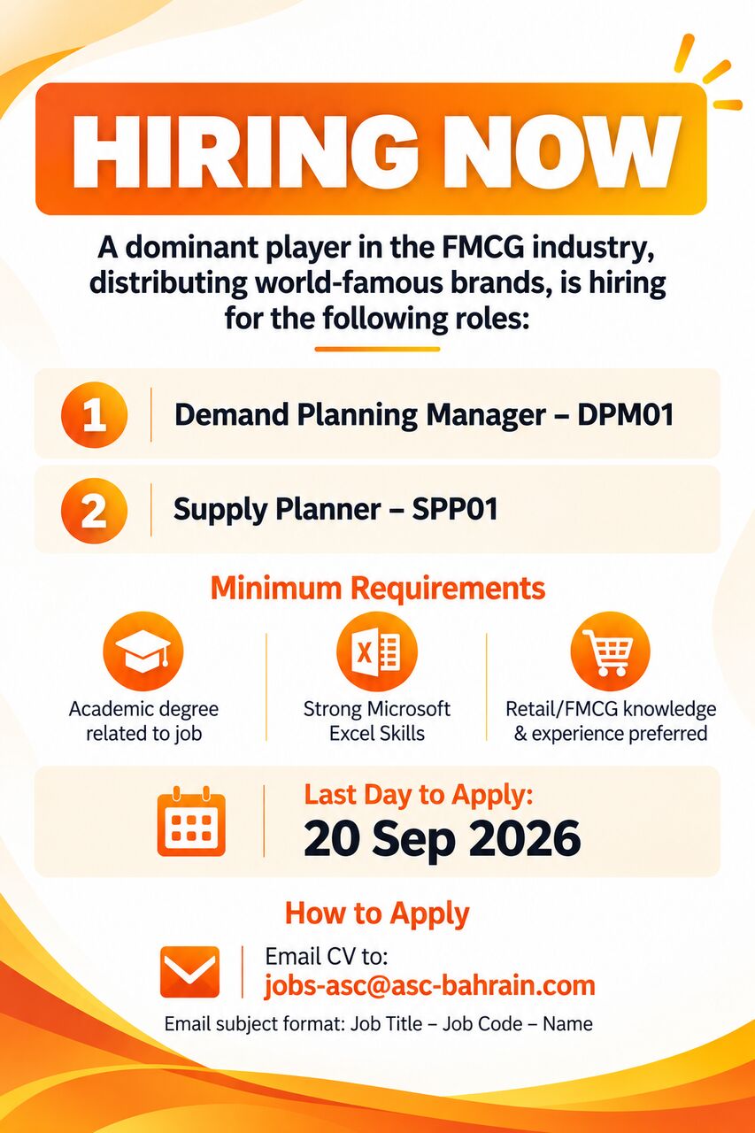 Al Seef, Jobs, Demand Planning Manager