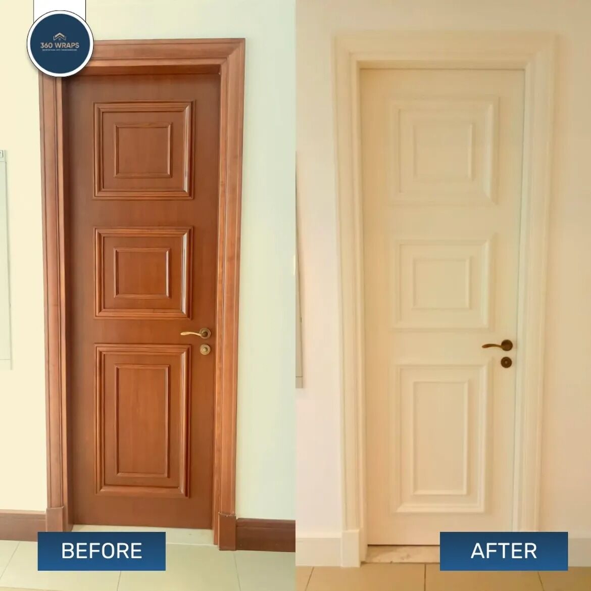 Dubai, Interior Design, Door Vinyl Wrapping In Dubai | Modern Interior Makeover By 360 Wraps