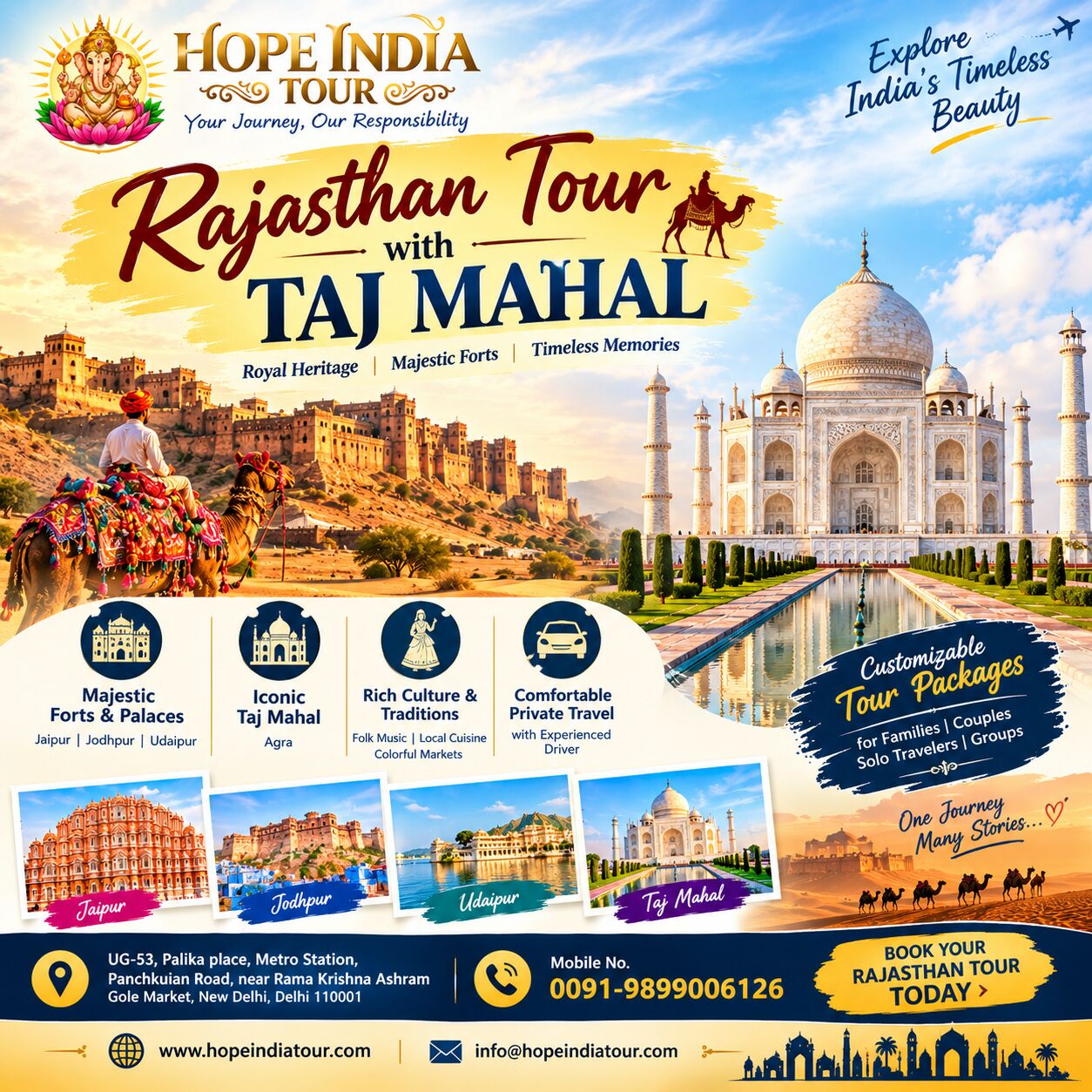 Paris, Travel, Rajasthan Tour With Taj Mahal