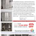 SAR 5250,  House Clearance: Solid Wood 6-Door Swing Wardrobe With Mirrors