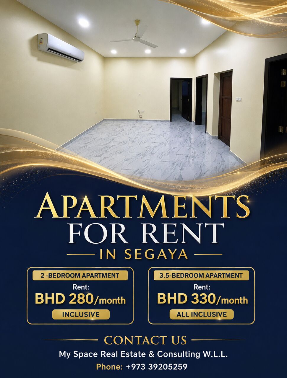 Segaya, Apartments, Flats, Houses & Villas, BHD 240/month,  2 BR,  APARTMENT FOR RENT IN SEGAYA | NEAR SALMANIYA