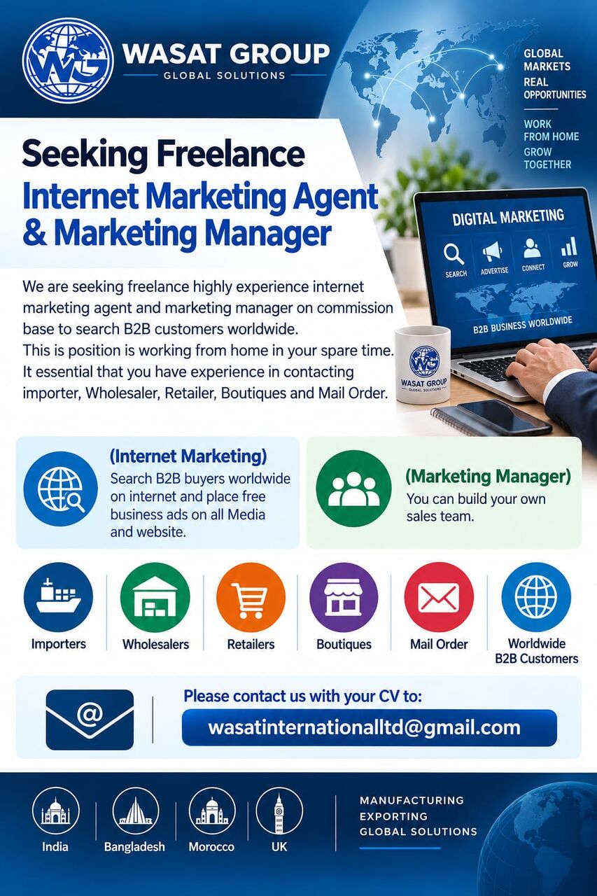 Riyadh, Jobs, Seeking Freelance Internet Marketing Agent & Marketing Manager