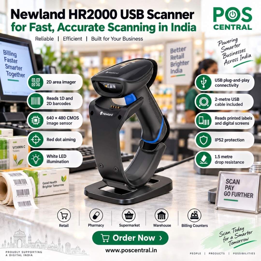 Noida, Computers, INR 3899,  Buy Newland HR2000 Barcode Scanner Online For Retail Use In India