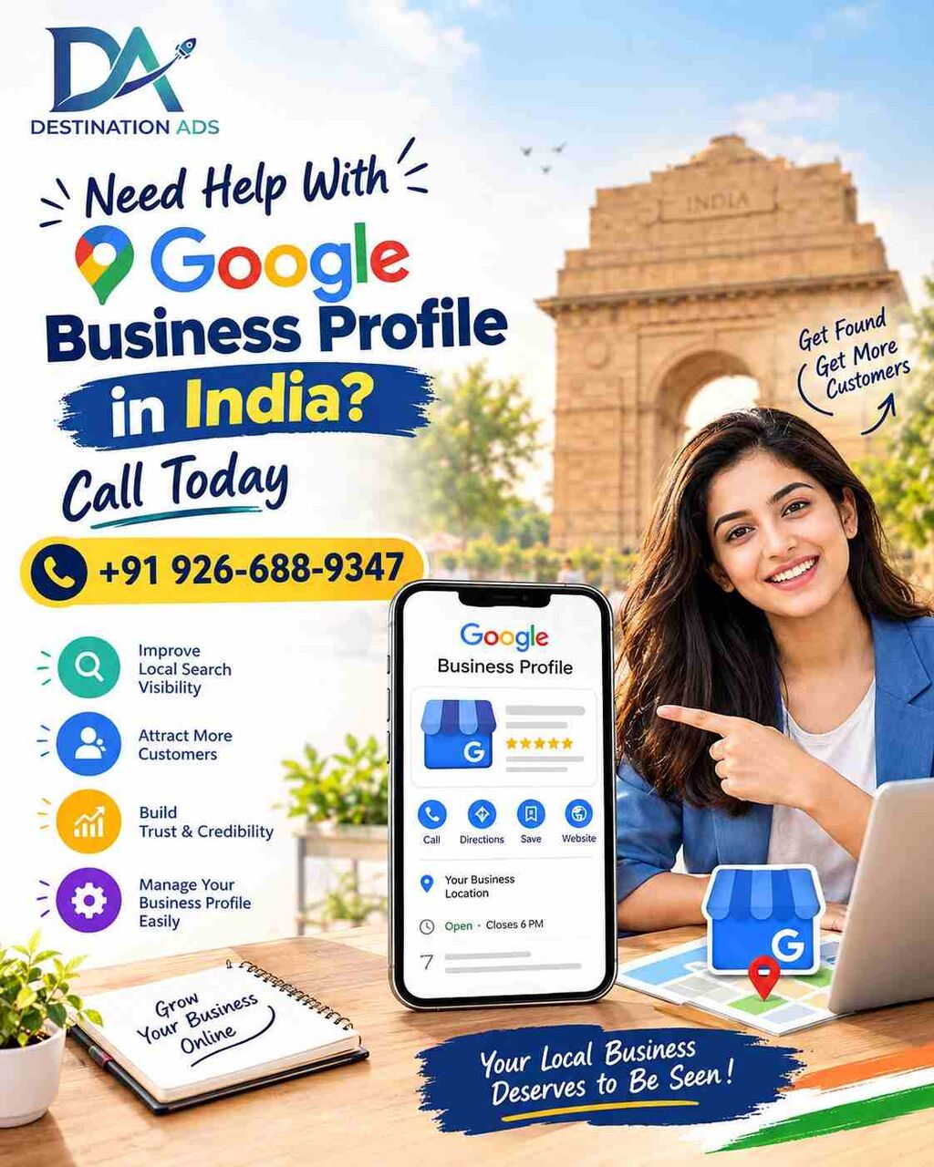 New Delhi, Marketing, Need Help With Google Business Profile In India? Call Today
