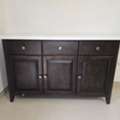 SAR 1260,  House Clearance: Genuine Marble Top 3-Door Sideboard With 3 Drawers