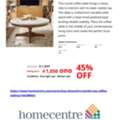 SAR 1050,  House Clearance: Alexandra Marble Top Coffee Table