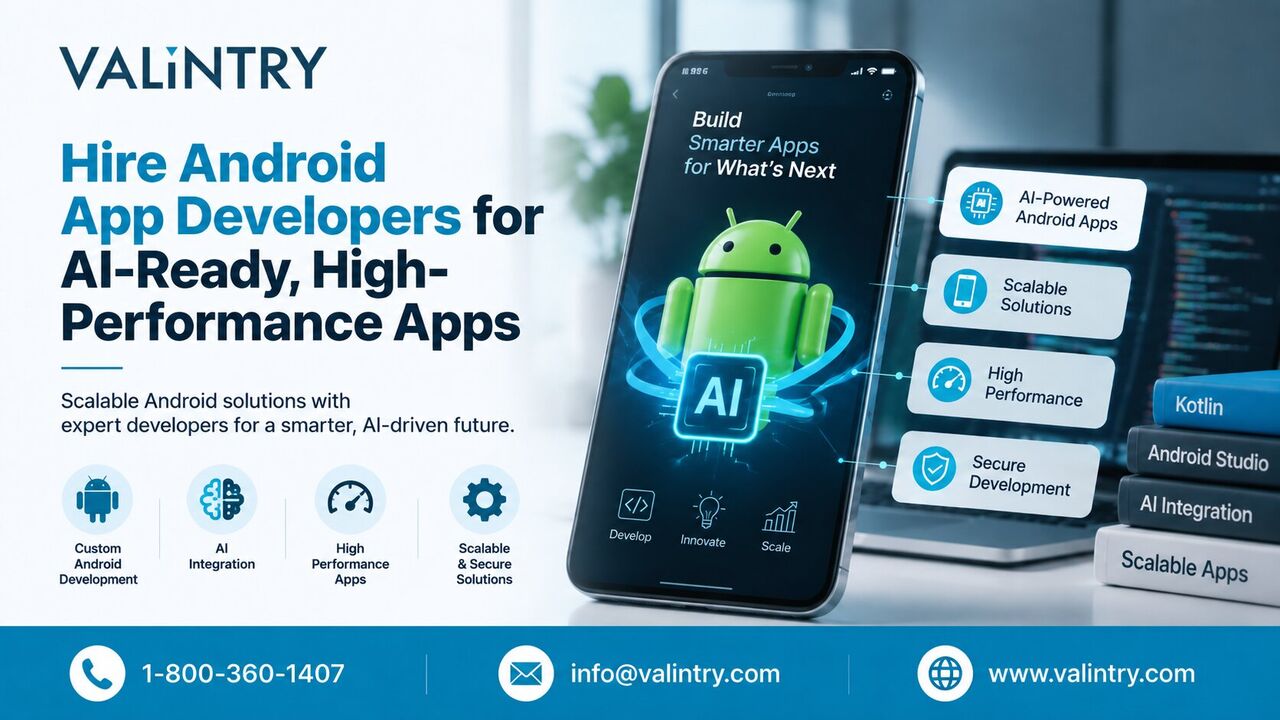 New York, Software Development, Hire Android App Developers For AI-Ready, High-Performance Apps