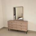 SAR 700,  House Clearance: 6-Drawer Melamine Master Dresser And Mirror