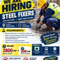 Steel Fixer's 100 Vacncie's