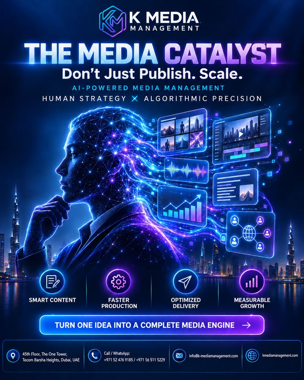 Dubai, Marketing, AI-Powered Digital Marketing & Media Engine | Tecom Dubai