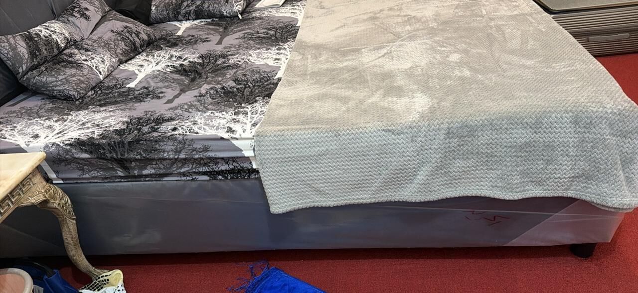 Jeddah, Furniture, SAR 350,  Double Bed For Sell With Mattress And Single Mattress