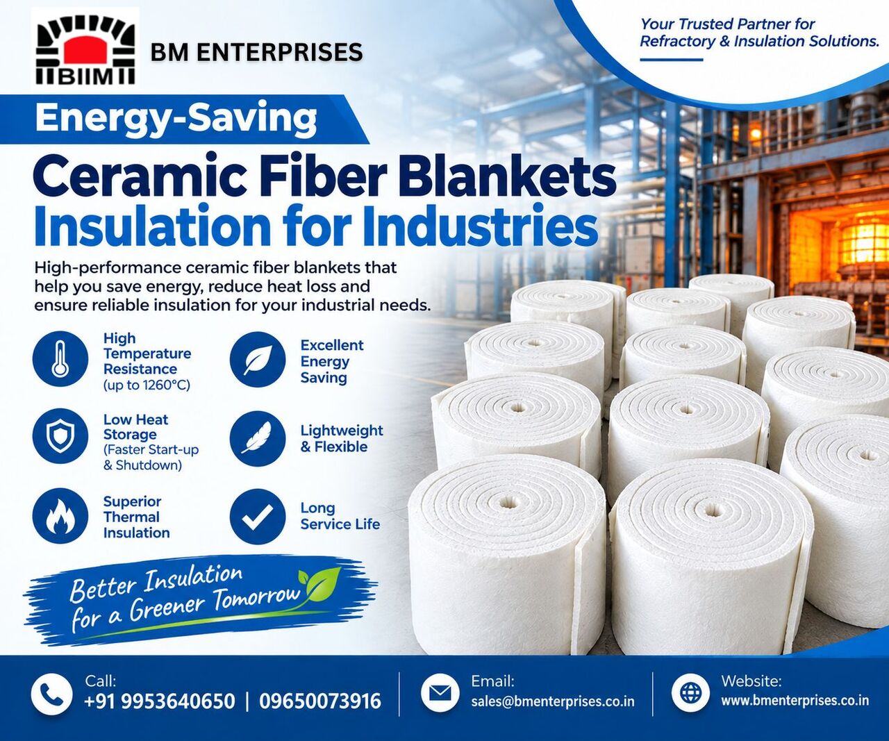 Faridabad, Materials, INR 670,  Energy-Saving Ceramic Fiber Blankets Insulation For Industries