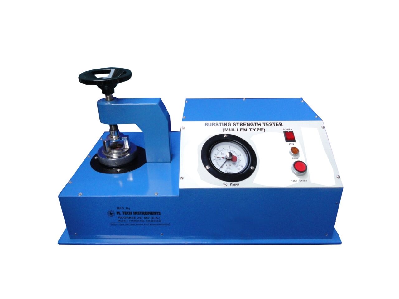 Mumbai, Heavy Equipment, Bursting Strength Tester Double Head Manufacturer, Supplier & Exporter In India