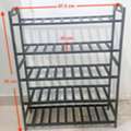 Bamboo Wood Shoe Rack + Fish Aquarium + TV Trolley + Kids Table With 2 Chairs