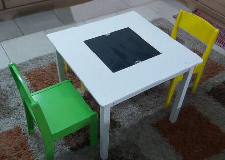 Al Sulaymaniyyah, Household Items, Bamboo Wood Shoe Rack + Fish Aquarium + TV Trolley + Kids Table With 2 Chairs