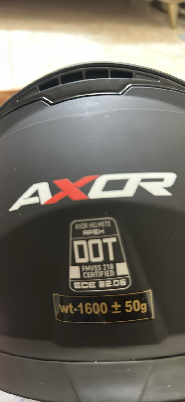Riyadh, Motorcycles, SAR 350,  Axor Helmet Dot Ece Isi Certified Unused Size L