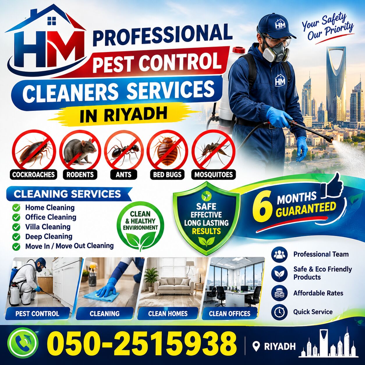 Al Badiah, Pest Control, ◆HM PROFESSIONAL PEST◆ CONTROL CLEANERS SERVICES◆ WITH 6MONTHS GUARANTEED ◆