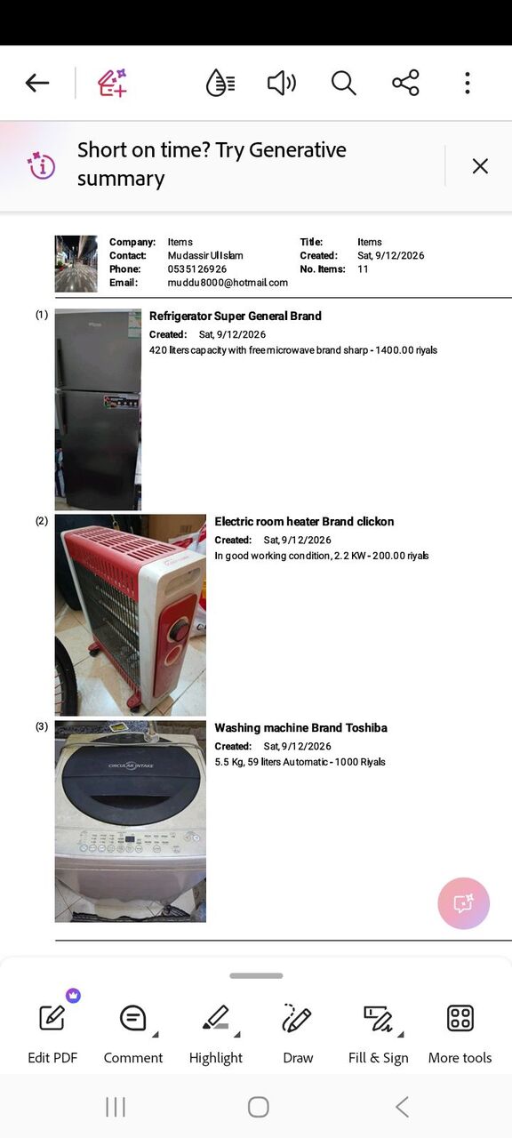 Riyadh, Household Items, SAR 5350,  House Hold Items For Sale