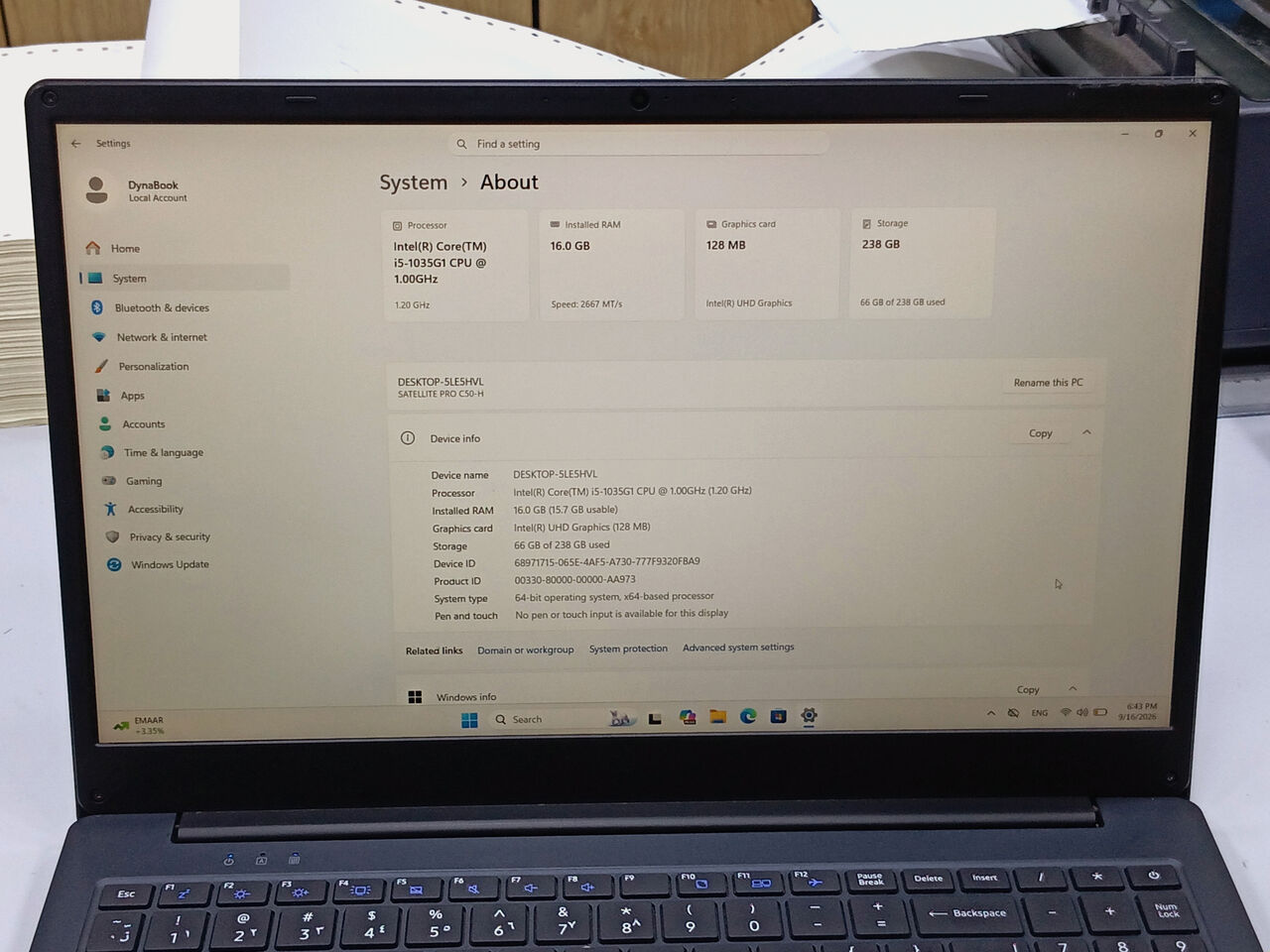 Riffa, Computers, BHD 105,  Toshiba I5 10th Gen 16GB/256GB 15.6&rsquo;&rsquo; Display Full HD With Special Gift 105 BD Only